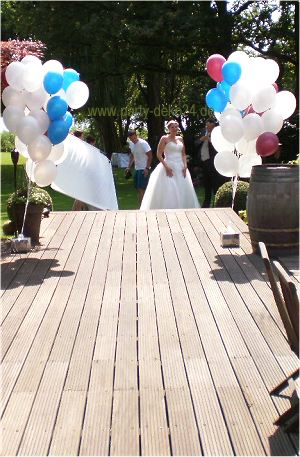 Ballontraube Hochzeit mit Helium